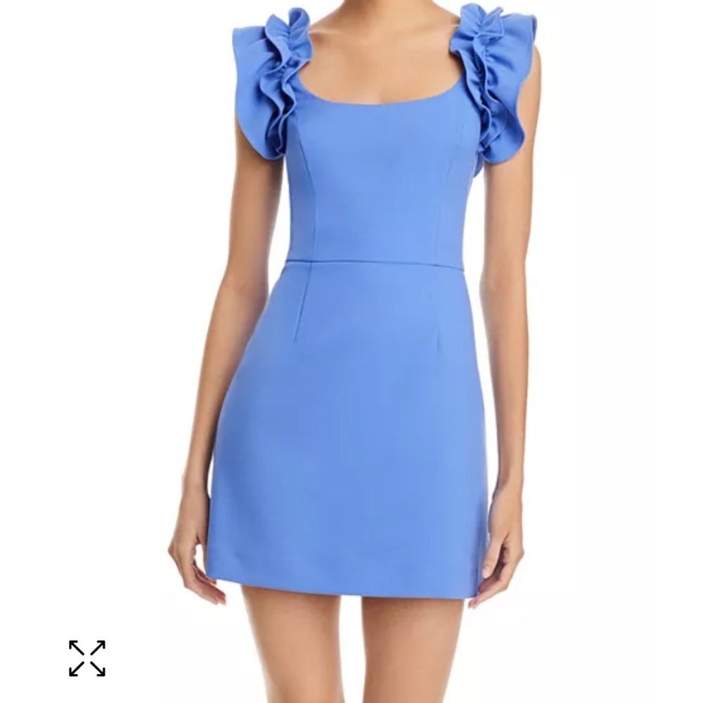 French Connection Whisper Ruffled Mini Dress